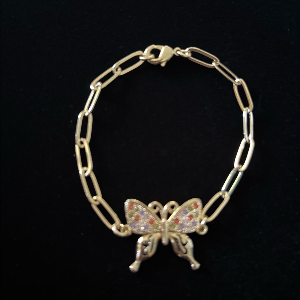 14K Gold plated Butterfly bracelet